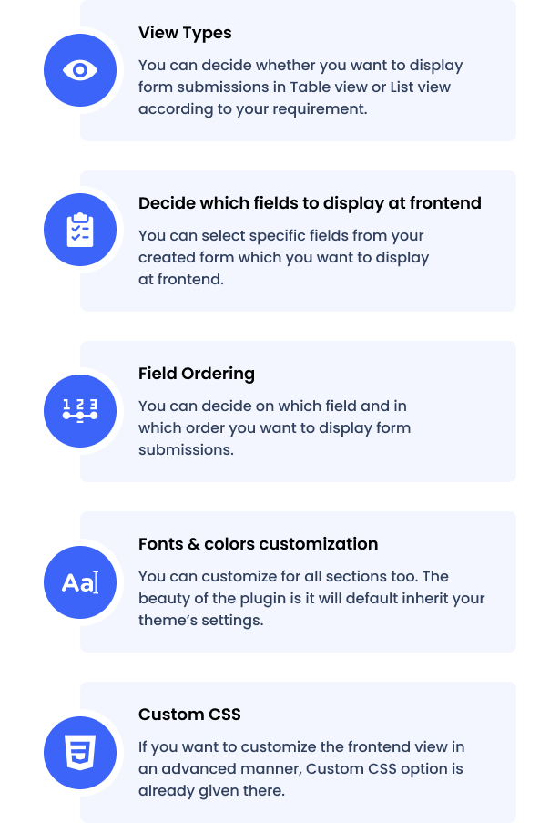 Front-end Entries View For ARForms - 4