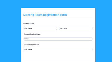 Meeting Room Registration Form	