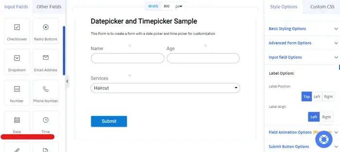 Start Creating Form Fields