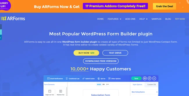 Install ARForms Plugin